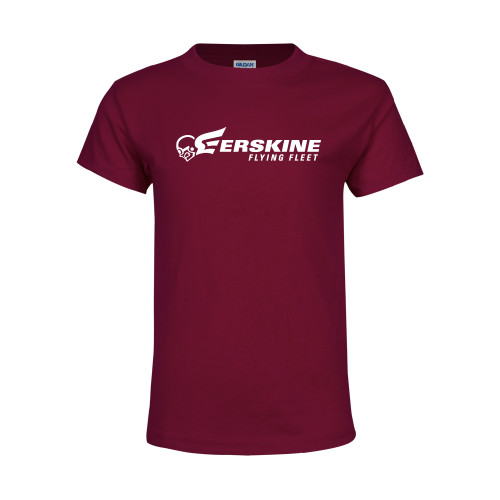  Youth Maroon T Shirt - Erskine Flying Fleet Horizontal