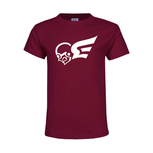  Youth Maroon T Shirt - Flying Fleet Mascot