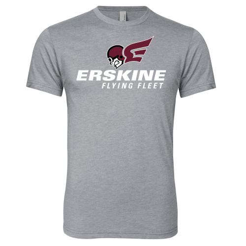  Next Level Heather Grey Triblend Tee - Erskine Flying Fleet Stacked