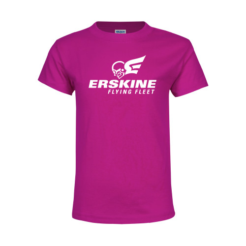  Youth Hot Pink T Shirt - Erskine Flying Fleet Stacked