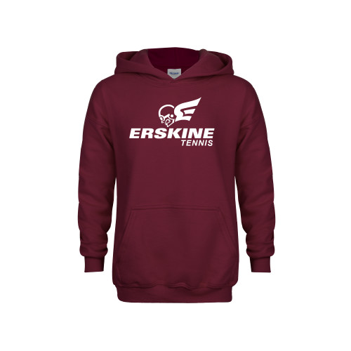  Youth Maroon Fleece Hoodie - Tennis