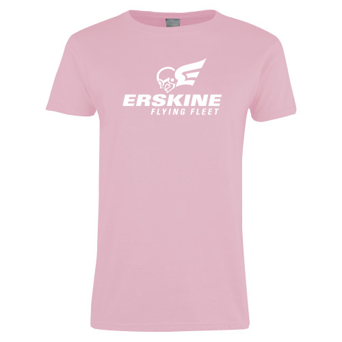  Womens Pink Short Sleeve Tee - Erskine Flying Fleet Stacked