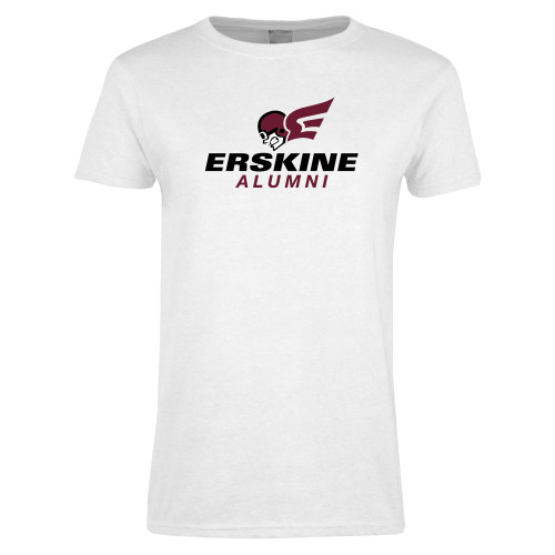 Womens White Short Sleeve Tee - Alumni