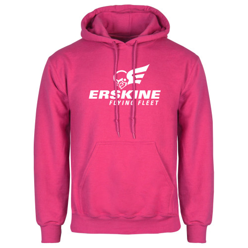  Womens Fuchsia Fleece Hoodie - Erskine Flying Fleet Stacked