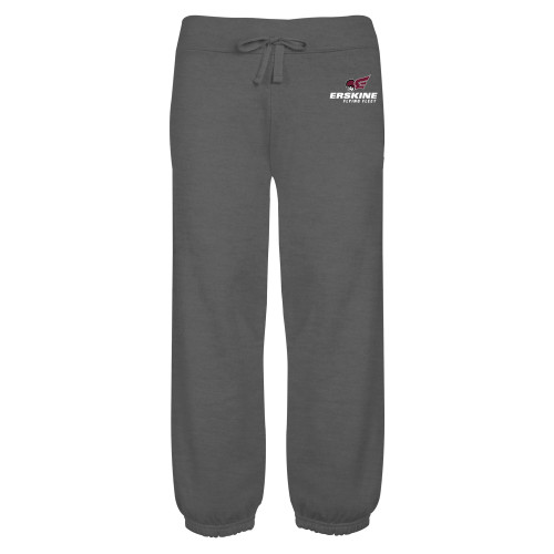  ENZA Womens Dark Heather Banded Fleece Capri - Erskine Flying Fleet Stacked
