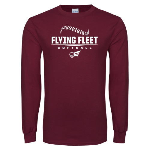  Maroon Long Sleeve T-Shirt - Softball