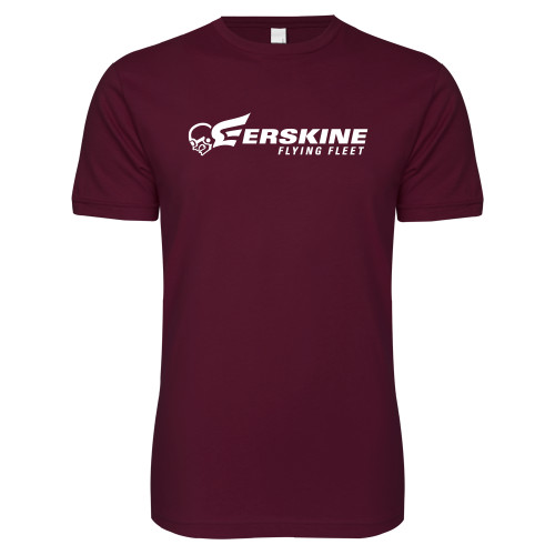  Next Level Maroon SoftStyle T Shirt - Erskine Flying Fleet Horizontal