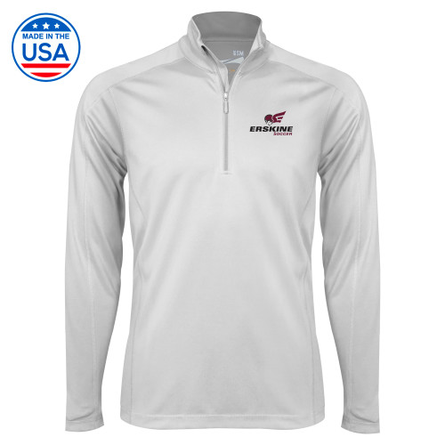  Syntrel White Interlock 1/4 Zip - Soccer