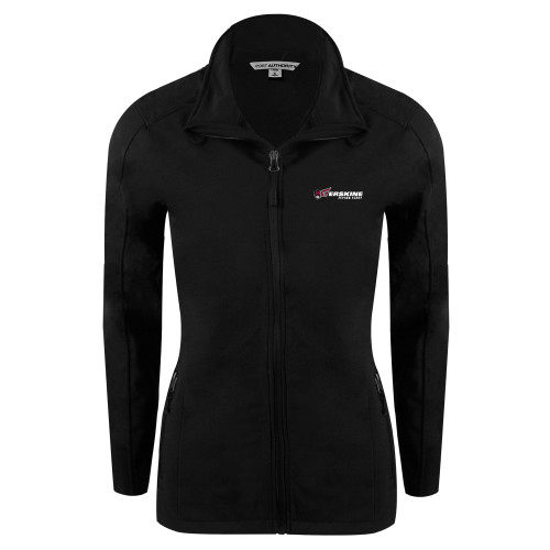  Womens Black Softshell Jacket - Erskine Flying Fleet Horizontal