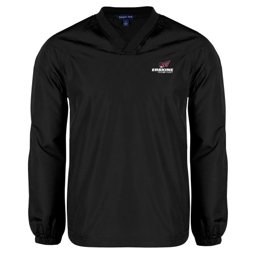  Black V Neck Raglan Windshirt - Erskine Flying Fleet Stacked