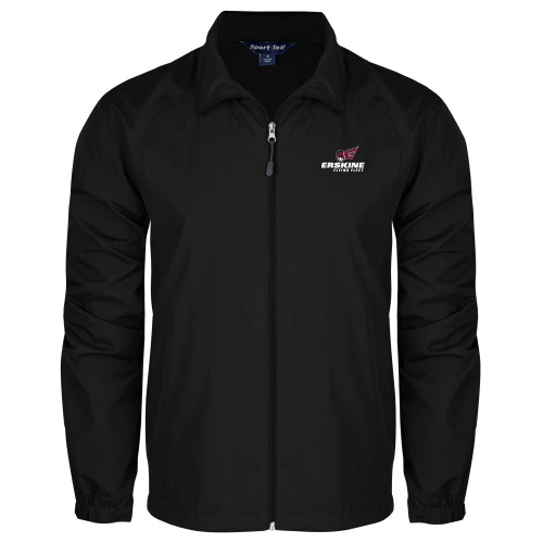  Black Full Zip Wind Jacket - Erskine Flying Fleet Stacked