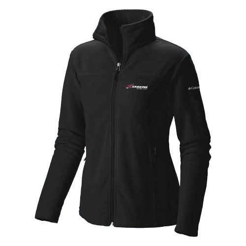  Columbia Womens Full Zip Black Fleece Jacket - Erskine Flying Fleet Horizontal