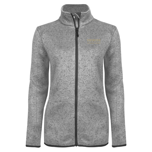  Womens Grey Heather Fleece Jacket - Erskine Theological Seminary
