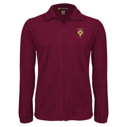  Maroon Fleece Full Zip Jacket - Erskine Seminar Shield