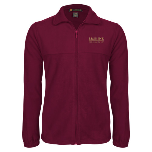  Maroon Fleece Full Zip Jacket - Erskine Theological Seminary