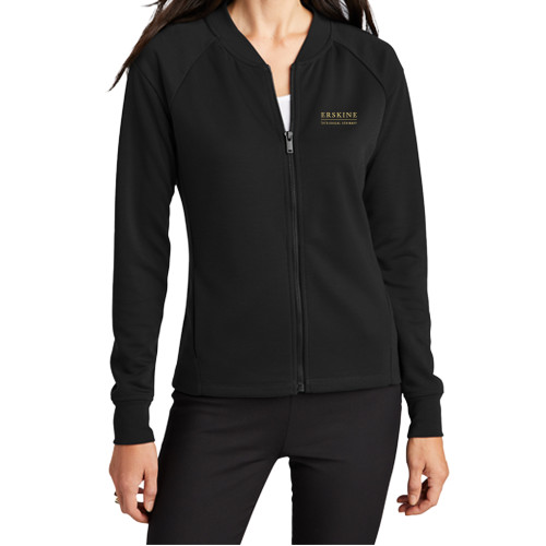  Mercer+Mettle Womens Deep Black Full Zip Jacket - Erskine Theological Seminary