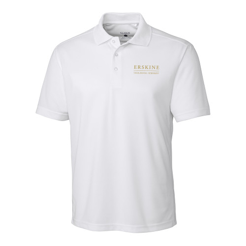  C&B White Clique Ice Pique Polo - Erskine Theological Seminary