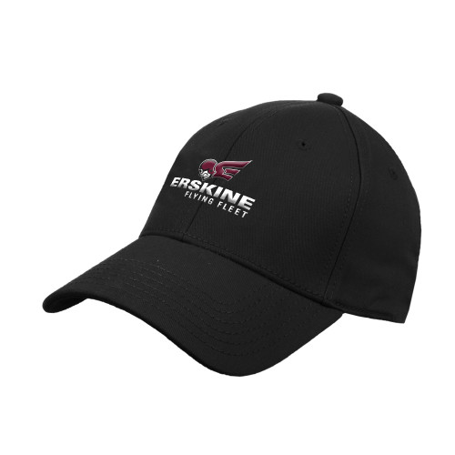  Black Structured Adjustable Pro Style Hat - Erskine Flying Fleet Stacked