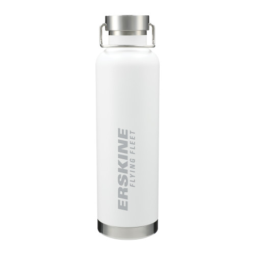 Thor Copper Vacuum Insulated White Bottle 32oz - Erskine College Engraved