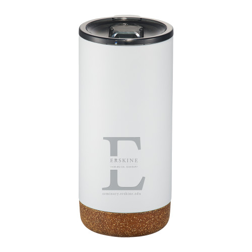  Valhalla Vacuum Insulated White Tumbler 16oz - Erskine Theological Seminary E Engraved