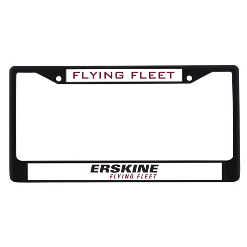  Metal License Plate Frame in Black - Erskine College
