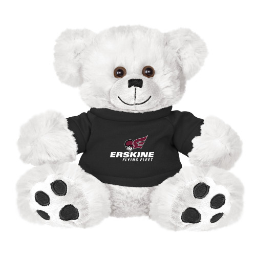  Plush Big Paw 8 1/2 inch White Bear w/Black Shirt - Erskine Flying Fleet Stacked
