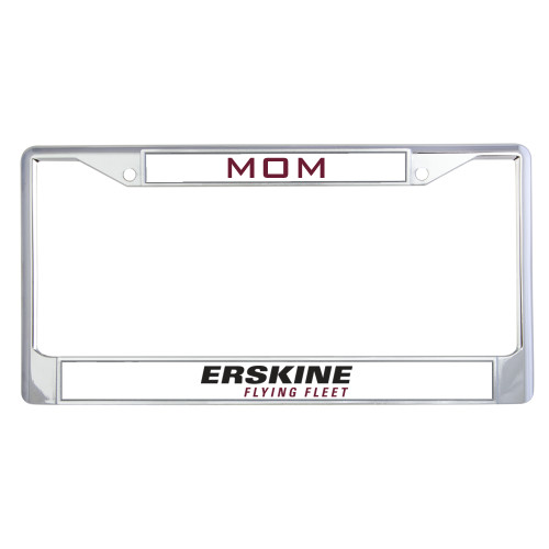  Mom Metal License Plate Frame in Chrome - Erskine College