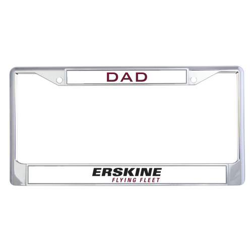  Dad Metal License Plate Frame in Chrome - Erskine College