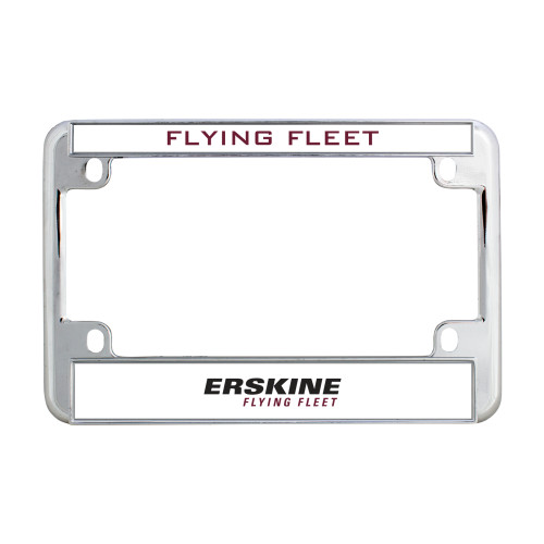  Metal Motorcycle License Plate Frame in Chrome - Erskine College