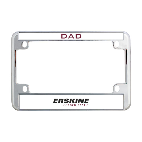  Metal Motorcycle License Plate Frame in Chrome - Erskine College