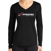 Thumbnail image for  Womens Black Performance Long Sleeve V Neck Shirt