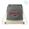 Thumbnail image for  Split Recycled Cotton Natural/Black Drawstring Bag