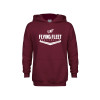 Thumbnail image for  Youth Maroon Fleece Hoodie