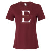 Thumbnail image for  Bella + Canvas Womens Maroon Relaxed Cotton T Shirt