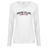 Thumbnail image for  Womens White Long Sleeve V Neck Tee