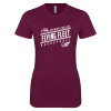 Thumbnail image for  Next Level Womens Maroon Boyfriend Tee