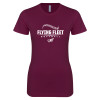 Thumbnail image for  Next Level Womens Maroon Boyfriend Tee
