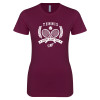 Thumbnail image for  Next Level Womens Maroon Boyfriend Tee