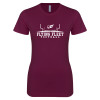 Thumbnail image for  Next Level Womens Maroon Boyfriend Tee