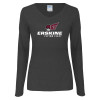 Thumbnail image for  Womens Dark Heather Long Sleeve V Neck Tee 