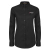 Thumbnail image for  Womens Black Twill Button Down Long Sleeve 