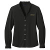 Thumbnail image for  Brooks Brothers Womens Black Long Sleeve Ruffle Collar Blouse