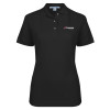 Thumbnail image for  Womens Silk Touch Black Pique Polo