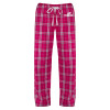 Thumbnail image for  Womens Dark Fuchsia/White Flannel Pajama Pant