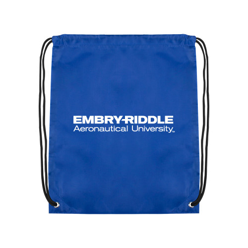  Royal Drawstring Backpack - ERAU Wordmark
