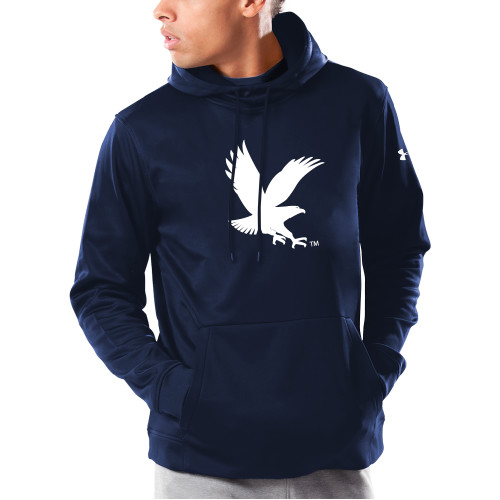  Under Armour Navy Armour Fleece Hoodie - ERAU Eagle
