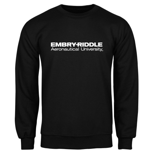  Black Fleece Crew - ERAU Wordmark