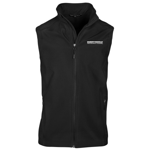  Black Softshell Core Vest - ERAU Wordmark