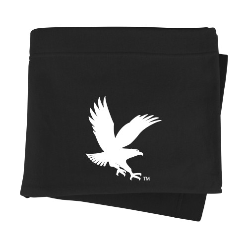  Black Sweatshirt Blanket - ERAU Eagle