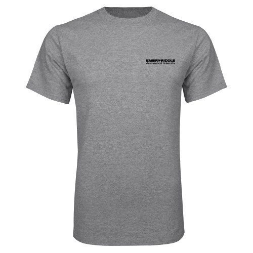  Grey T Shirt - ERAU Wordmark